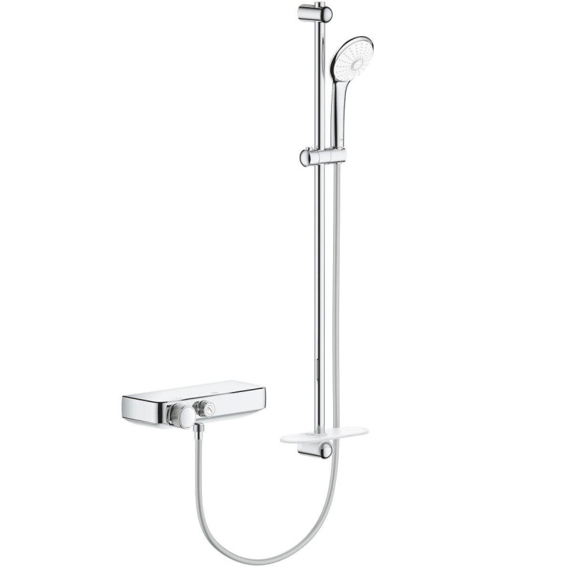 Bateria Prysznicowa Z Termostatem Z Zestawem Prysznicowym Grohtherm SmartControl 34721000 Grohe