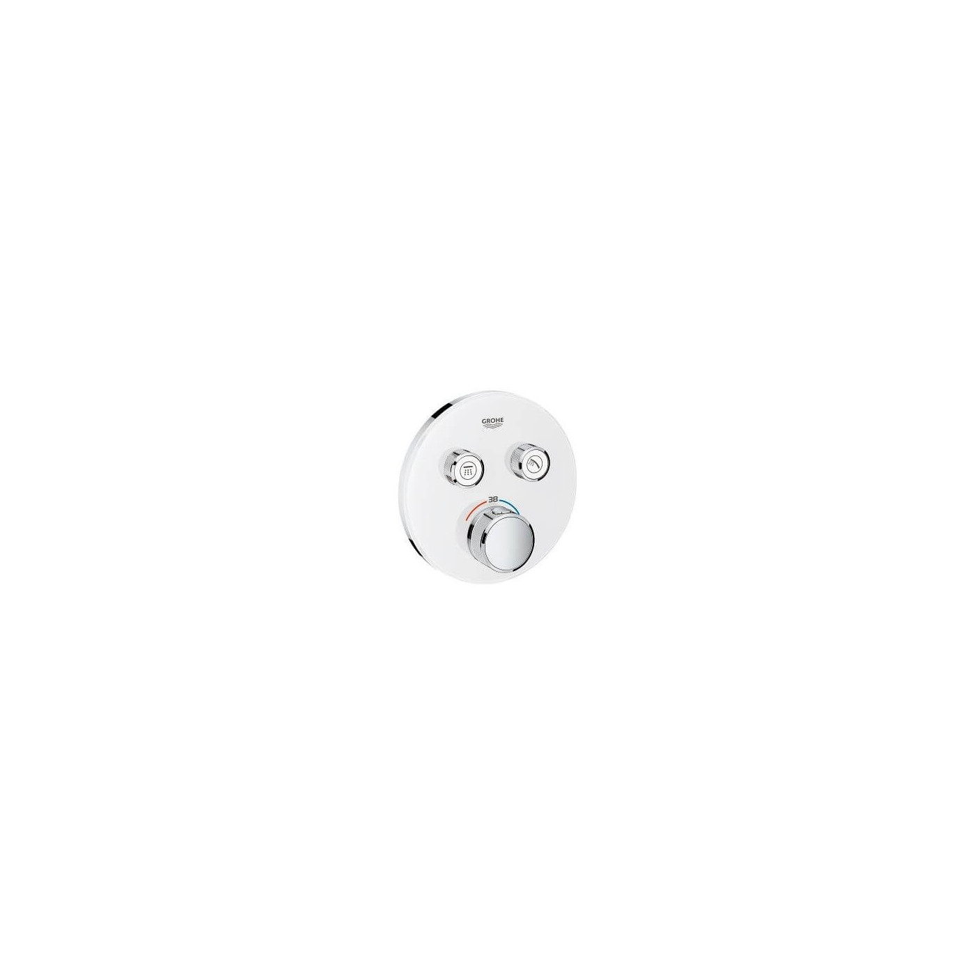 Bateria Termostatyczna Do Obsługi Dwóch Wyjść Wody Grohtherm SmartControl Moon White 29151LS0 Grohe