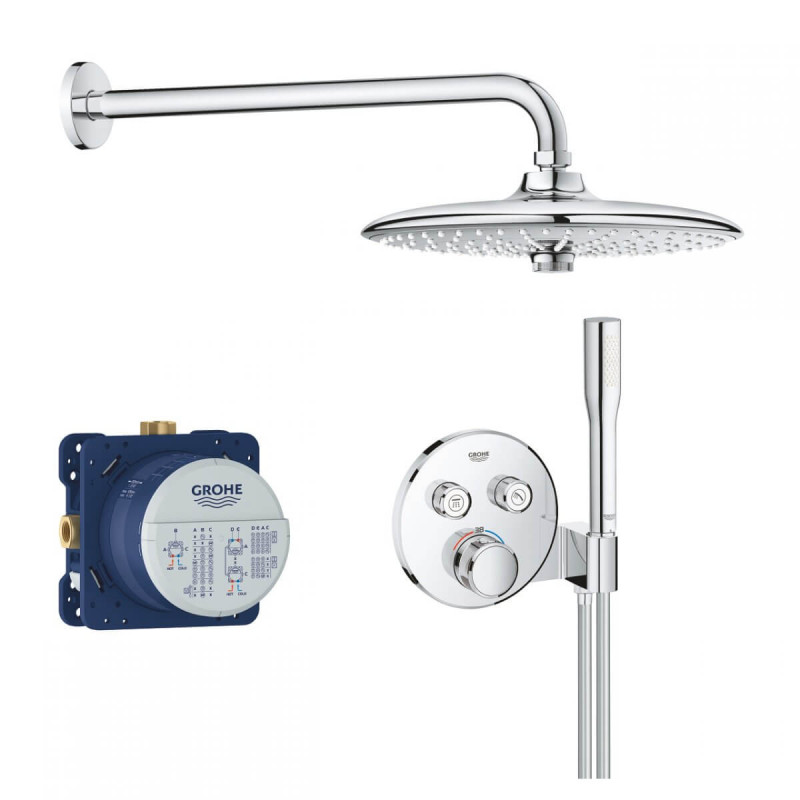 Podtynkowy Zestaw Prysznicowy Grohtherm SmartControl 34744000 Grohe