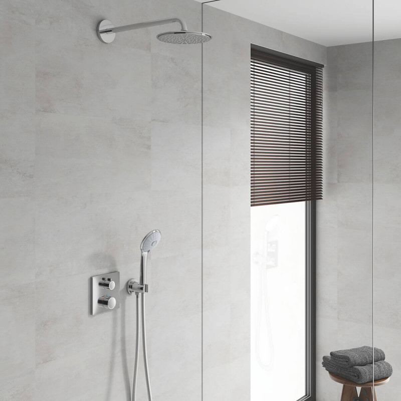 Podtynkowy Zestaw Prysznicowy Z Deszczownicą Rainshower Cosmopolitan 210 Grohtherm 34734000 Grohe
