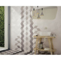 Dekor Rhombus Dark Grey 14x24 Equipe
