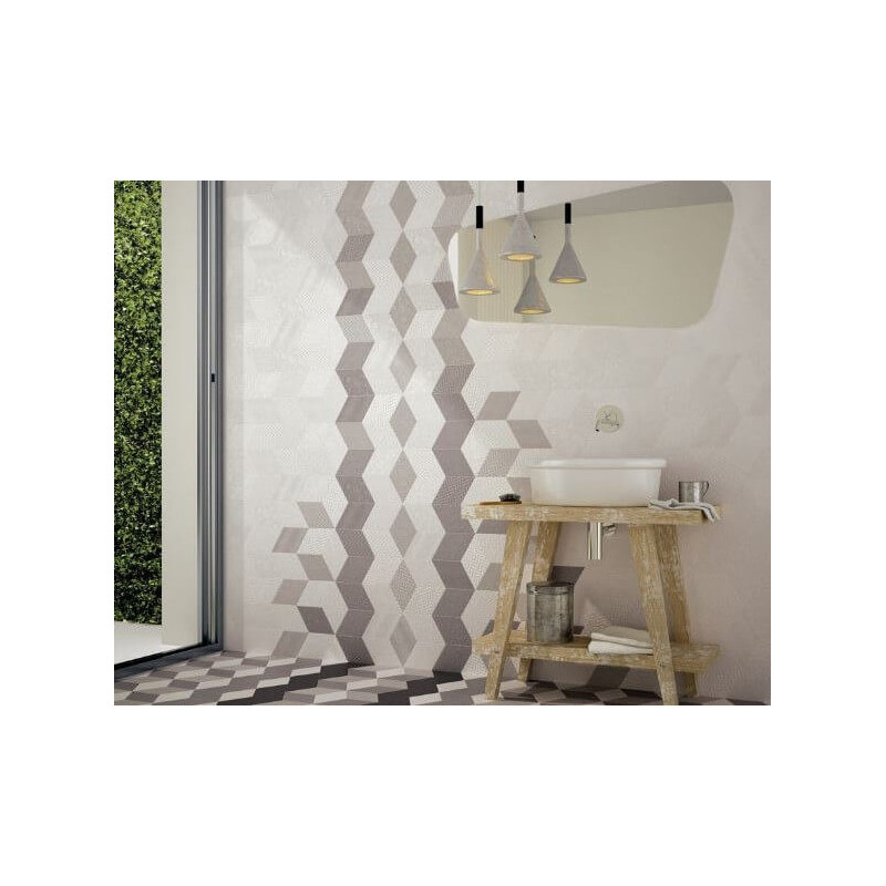 Dekor Rhombus Dark Grey 14x24 Equipe