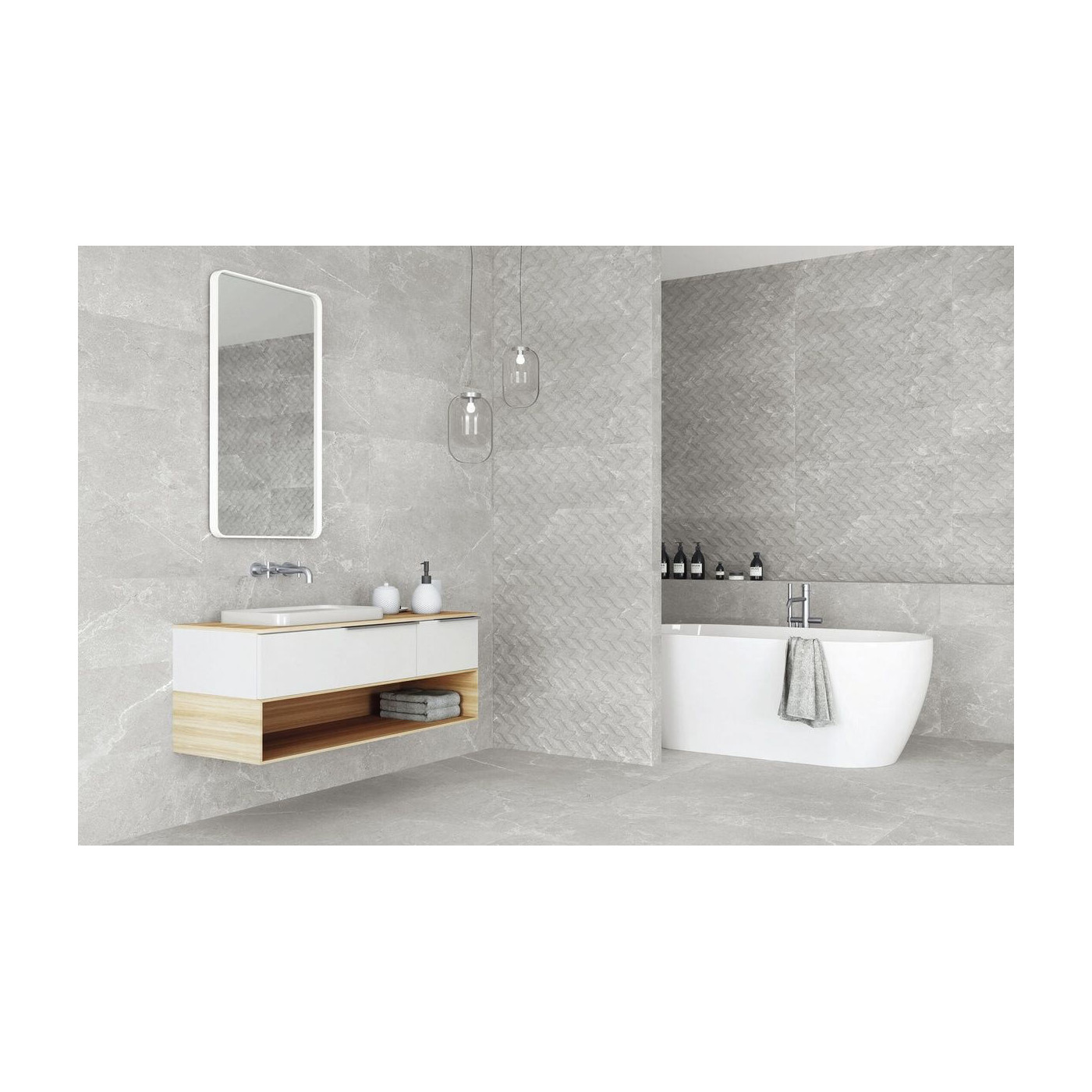 Płytka Dekoracyjna Freccia Kingstone Ash 33,3x100 AB