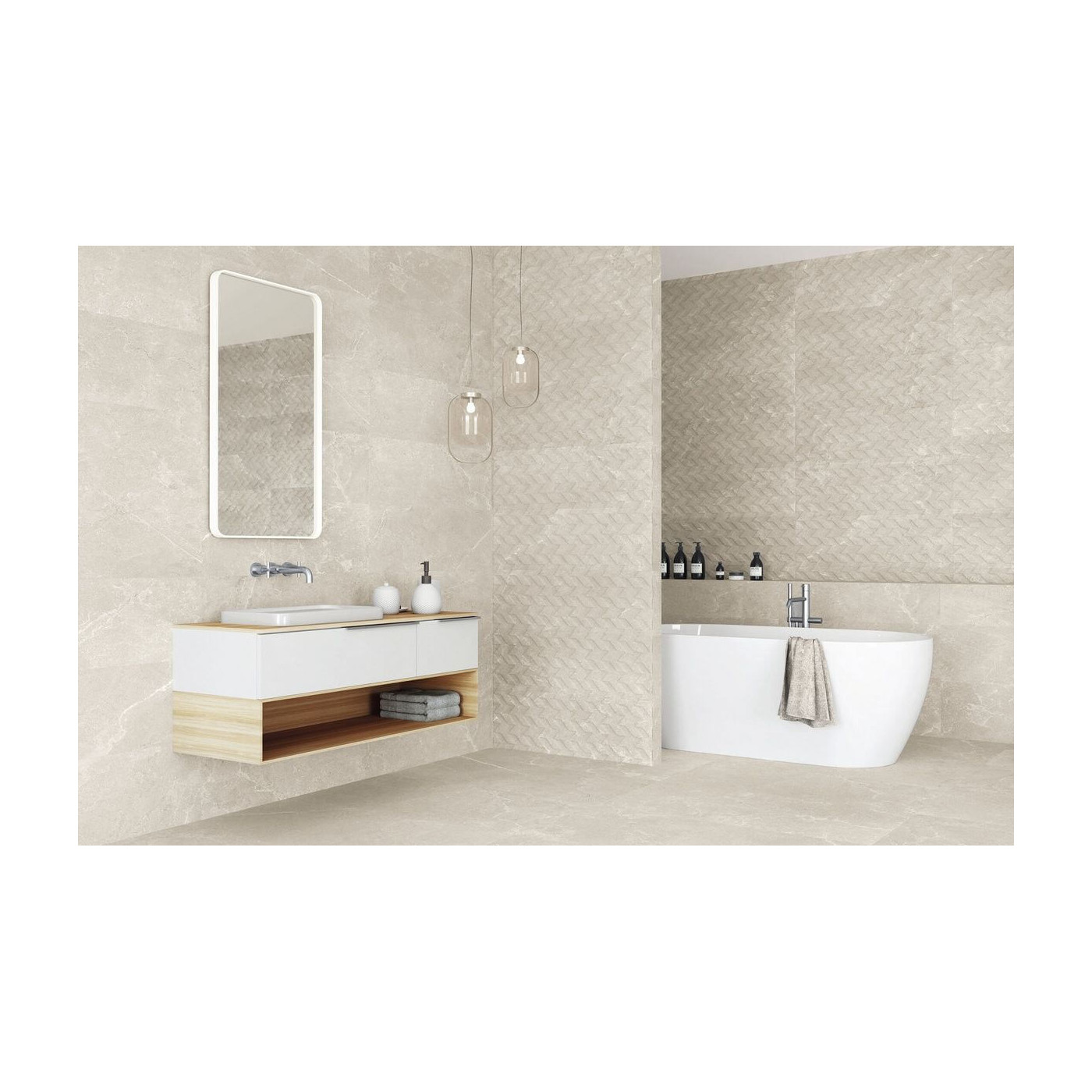 Płytka Dekoracyjna Freccia Kingstone Cream 33,3x100 AB