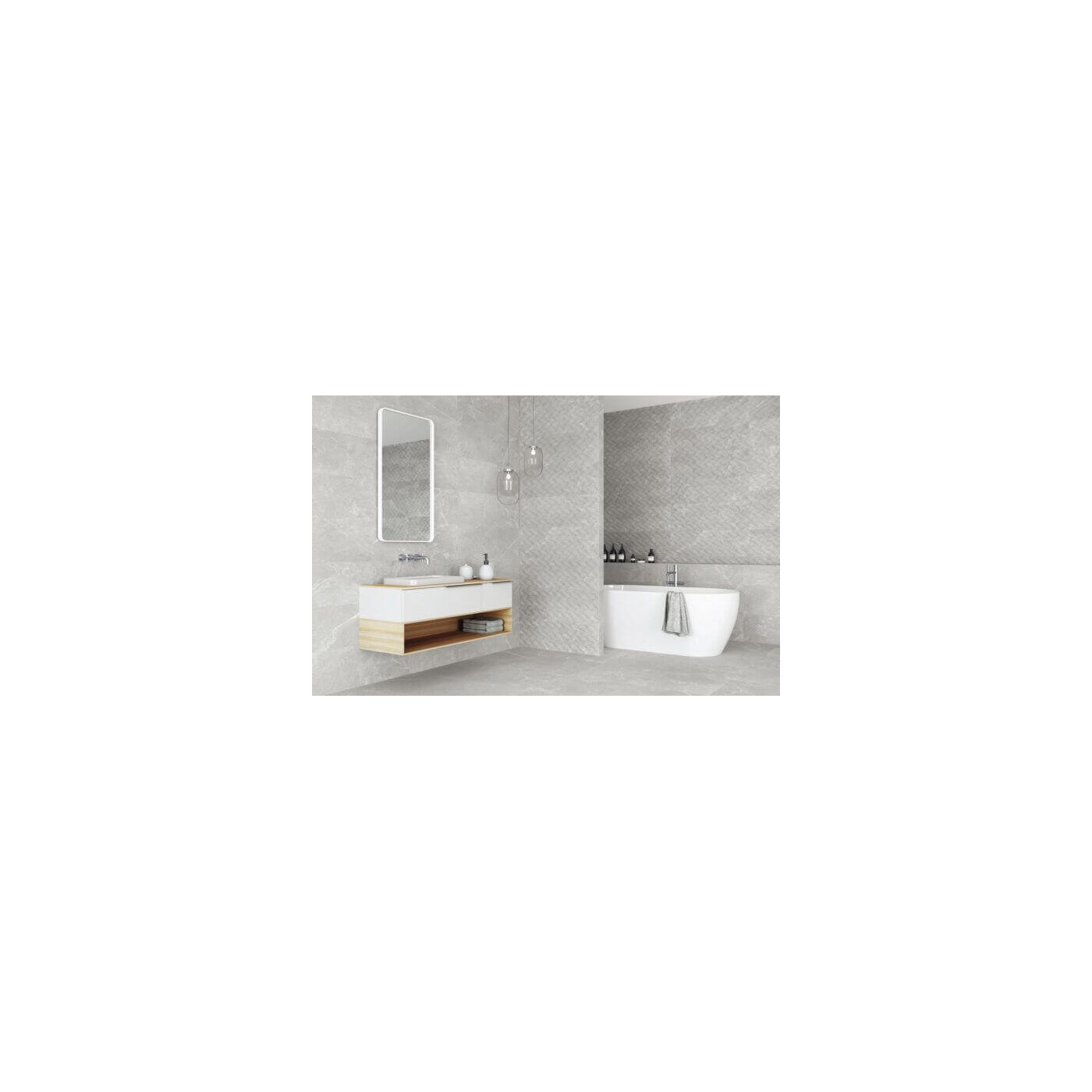Płytka Dekoracyjna Freccia Kingstone Grey 33,3x100 AB