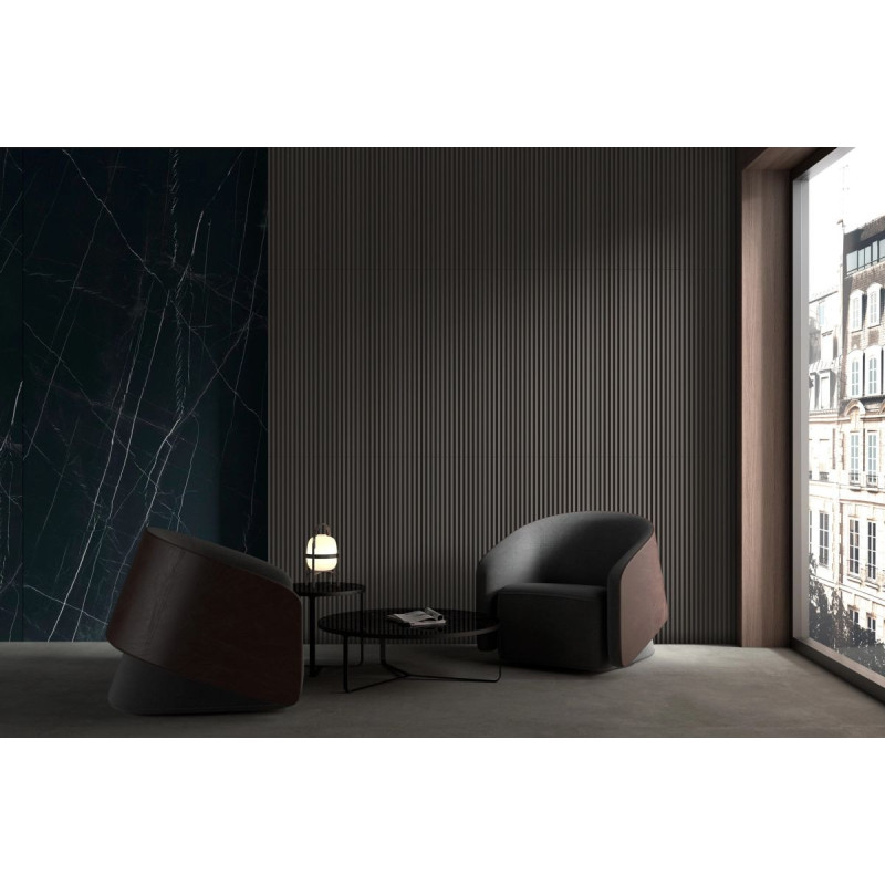 Dekor Zumaia RLV Black Mat 120x60 Tau Ceramica