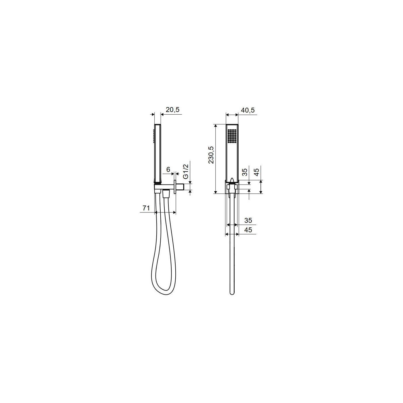Zestaw Prysznicowy Keria AREX.SET.2047CR Excellent