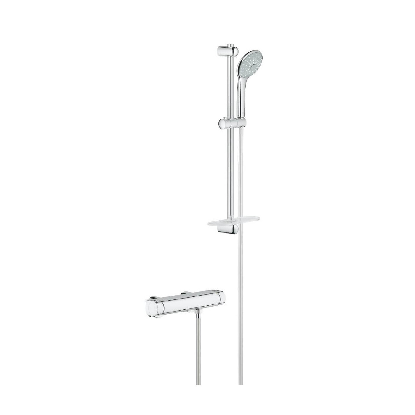 Bateria Prysznicowa Z Termostatem Z Zestawem Prysznicowym Grohtherm 2000 34195001 Grohe