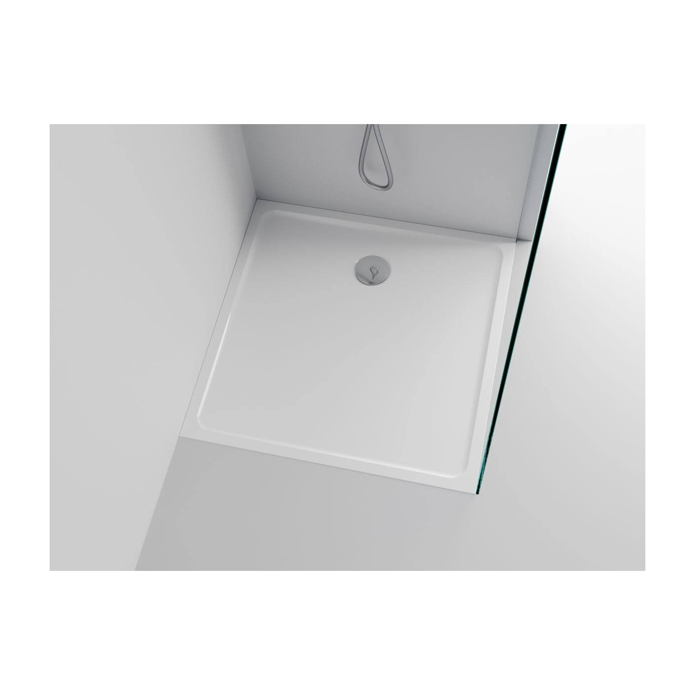 Brodzik Kwadratowy Konglomerat Pure PURE0005 90x90 Emporia