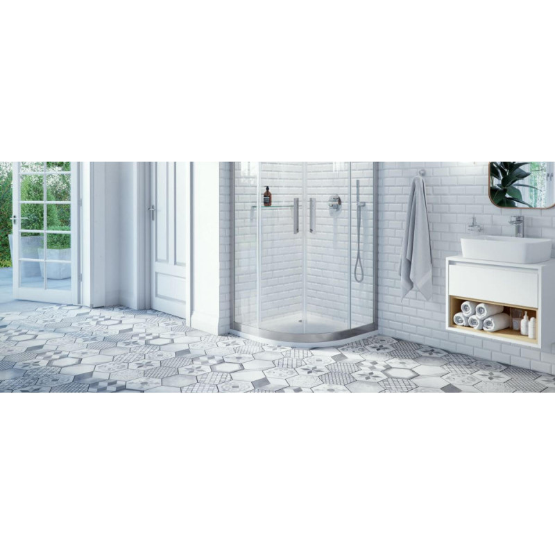 Brodzik Niski Półokragły Sense 90x90 BREX.SEN09WHN Excellent