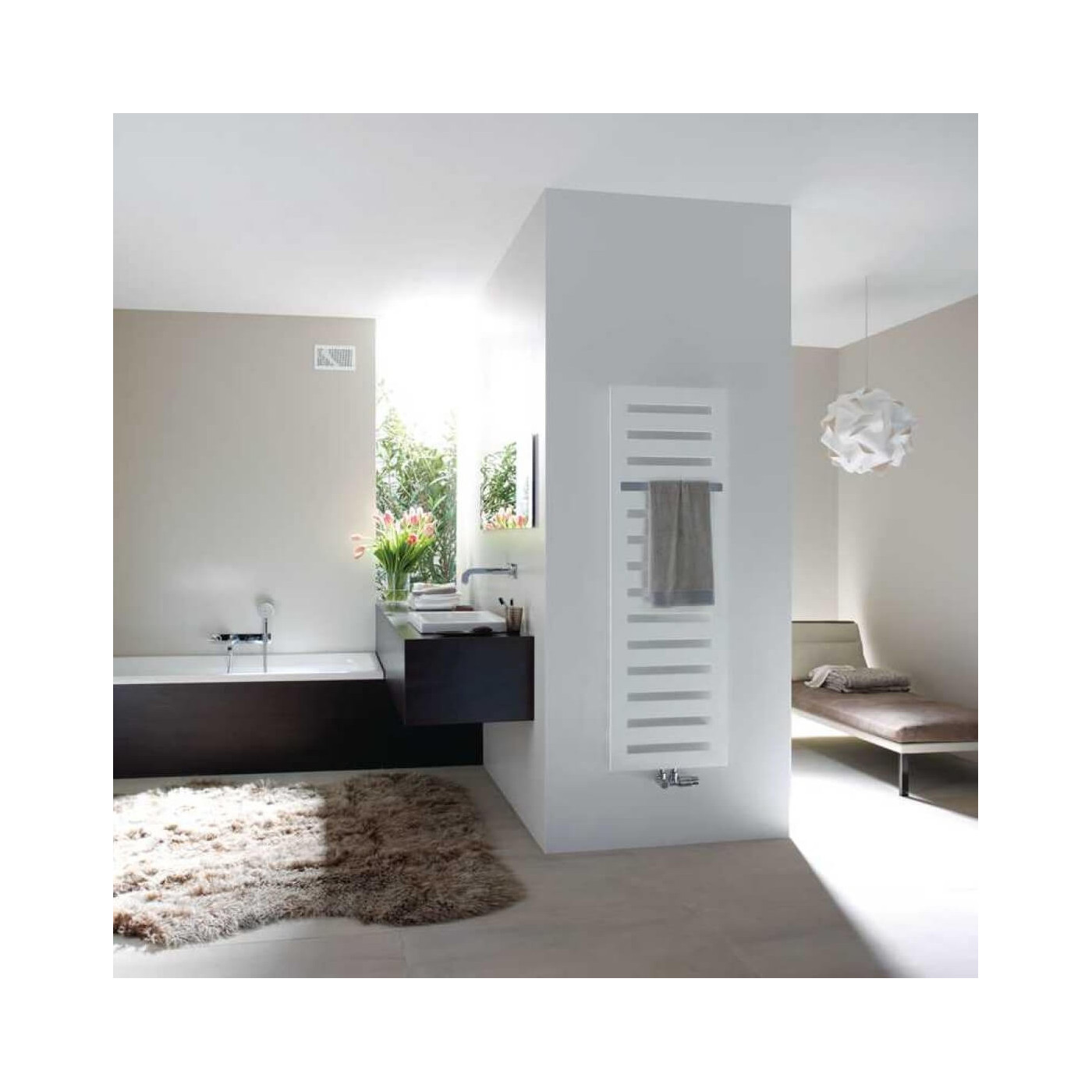 Grzejnik Łazienkowy Metropolitan Bar 1540x500 White Quarz MEP150-050/M0521 Zehnder