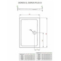 Brodzik Doros D 100x90 SDRD1090-01 Radaway