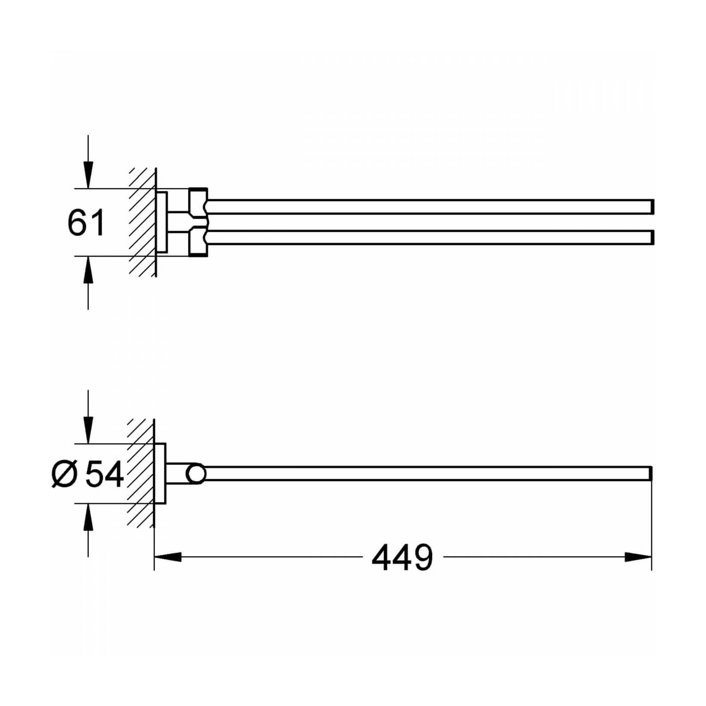 Wieszak Na Ręczniki Essentials 40371001 Grohe