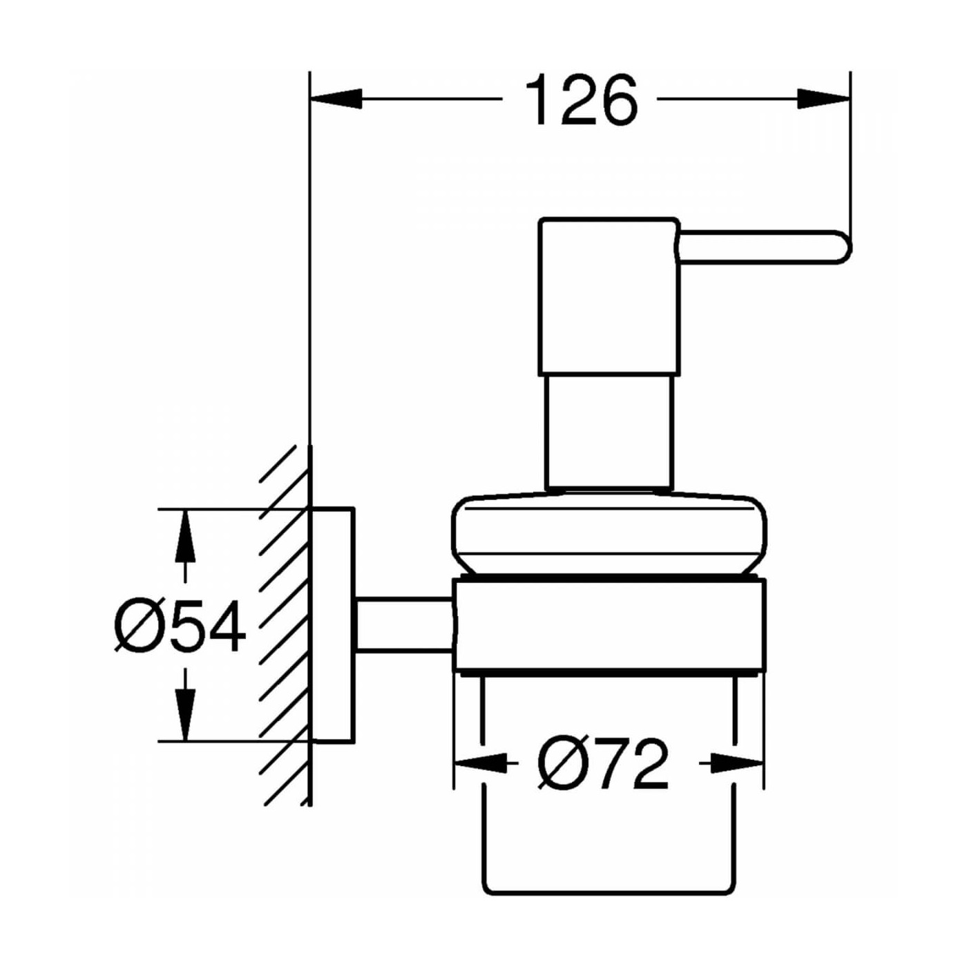 Dozownik Do Mydła Z Uchwytem Essentials 40448001 Grohe