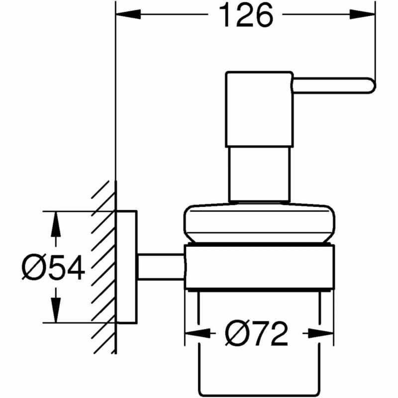 Dozownik Do Mydła Z Uchwytem Essentials 40448001 Grohe