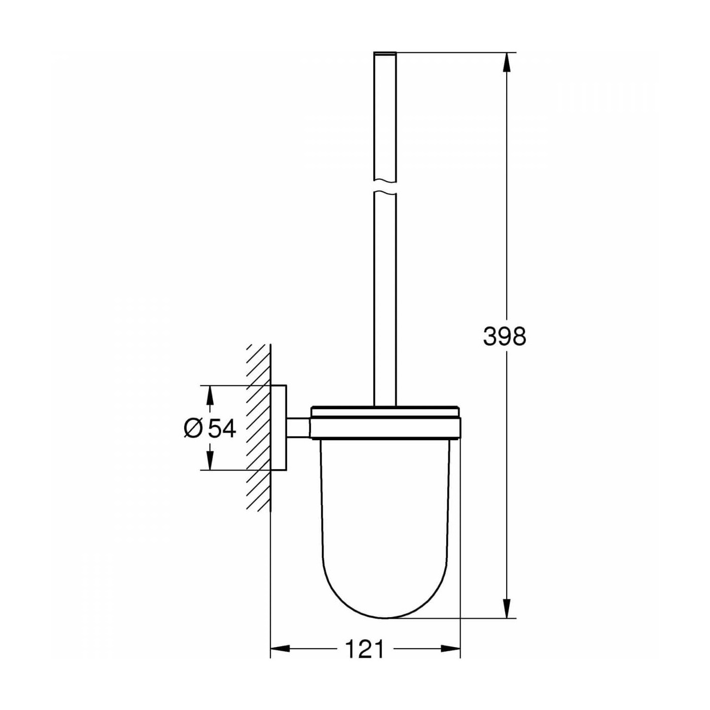 Szczotka Toaletowa (Komplet) Essentials 40374001 Grohe