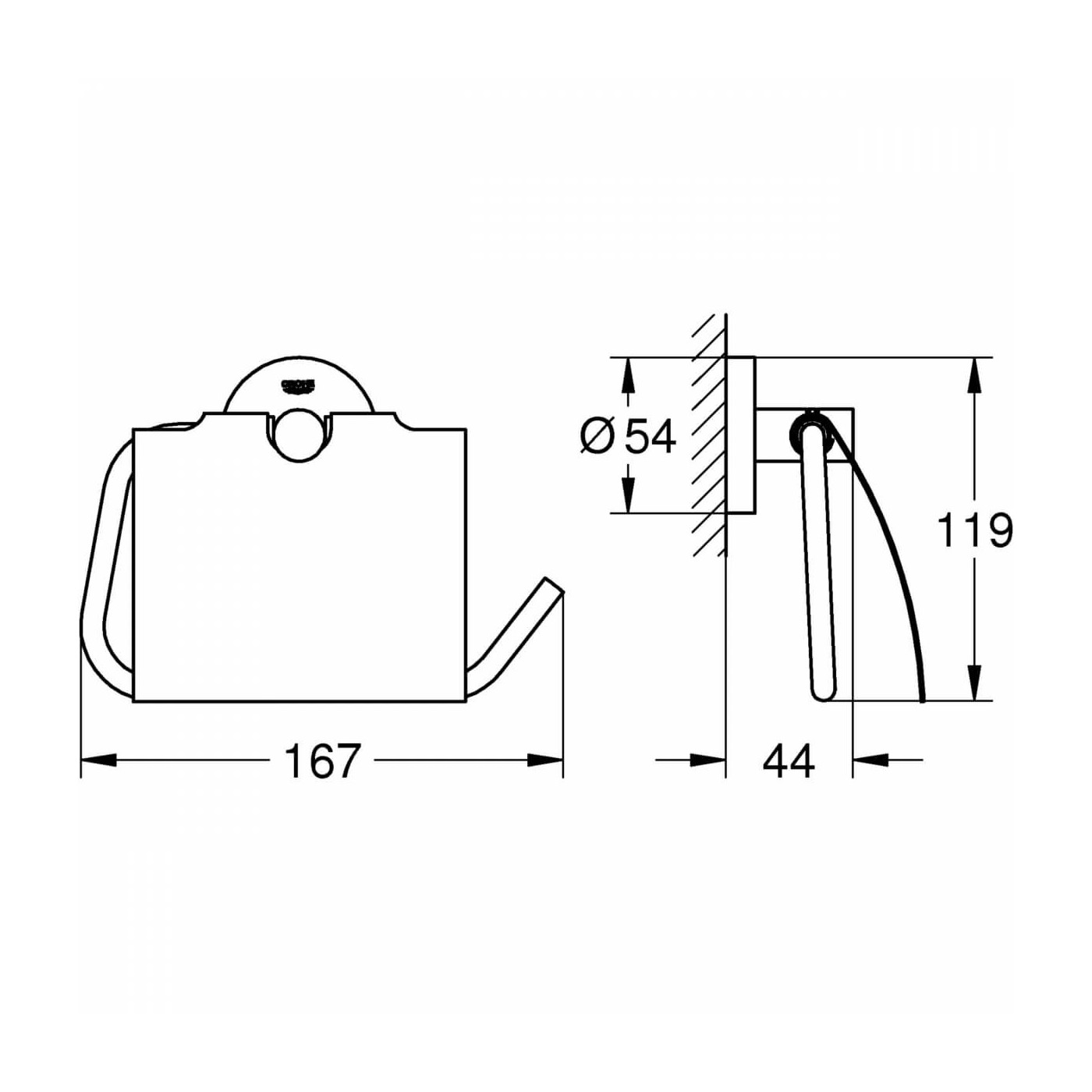 Uchwyt Na Papier Essentials 40367001 Grohe