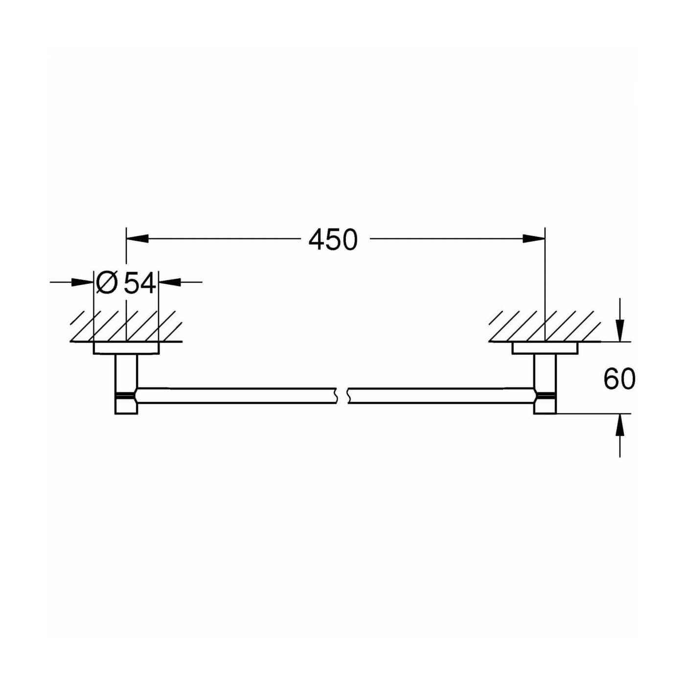 Wieszak Na Ręcznik Kąpielowy Essentials 40688001 Grohe