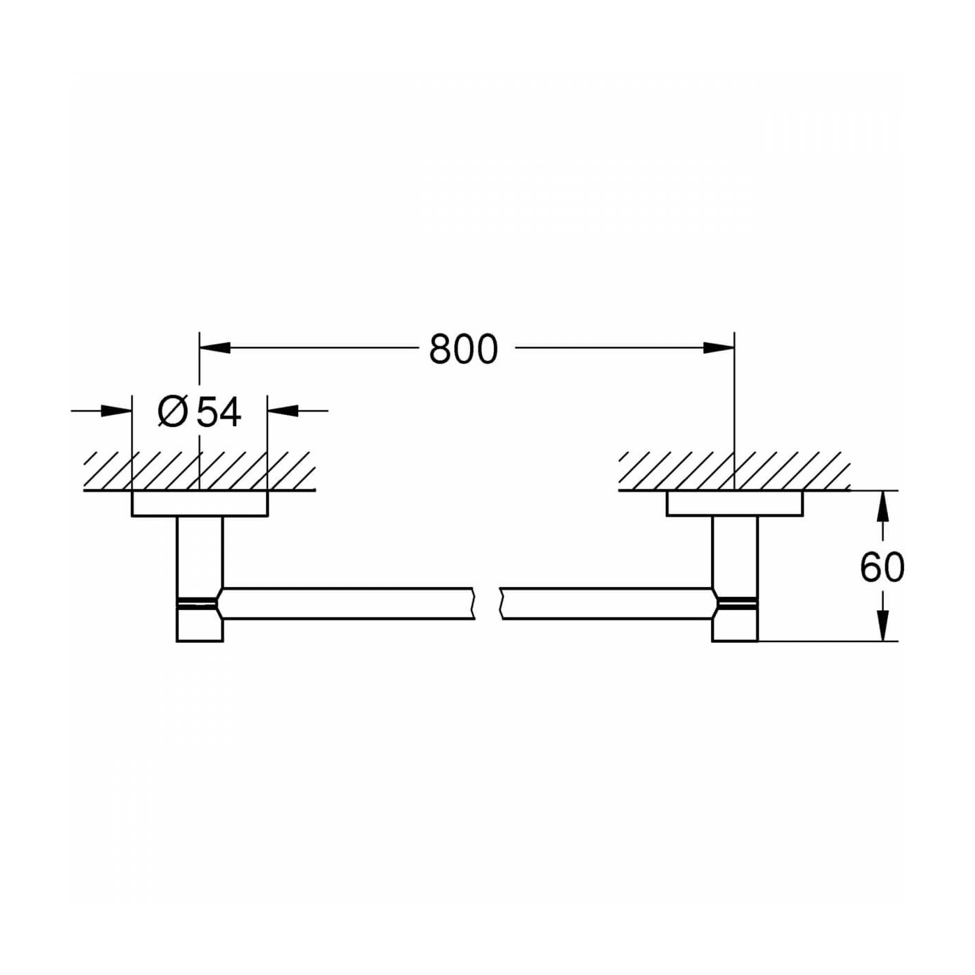Wieszak Na Ręcznik Kąpielowy Essentials 40386001 Grohe