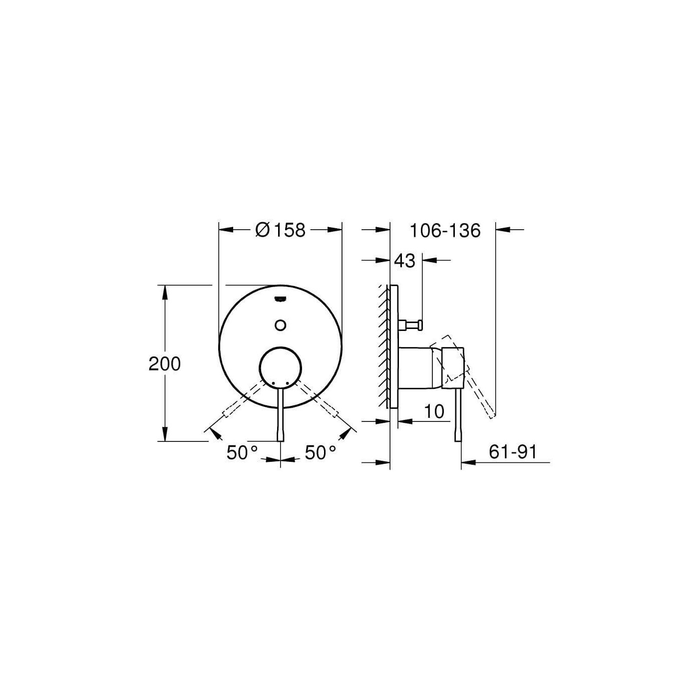 Jednouchwytowa Bateria Do Obsługi Dwóch Wyjść Wody Essence Brushed Warm Sunset 24058DL1 Grohe