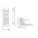 Grzejnik Vision White Mat 1176x500 QV120-050-05 Zehnder