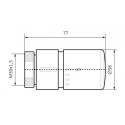 Głowica Termostatyczna Slim M30X1,5 Czarny Mat TGGCM001 Terma