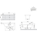 Wanna Prostokątna Squaro Biel Alpejska 180x80 UBQ180SQR2V-01 Villeroy&Boch