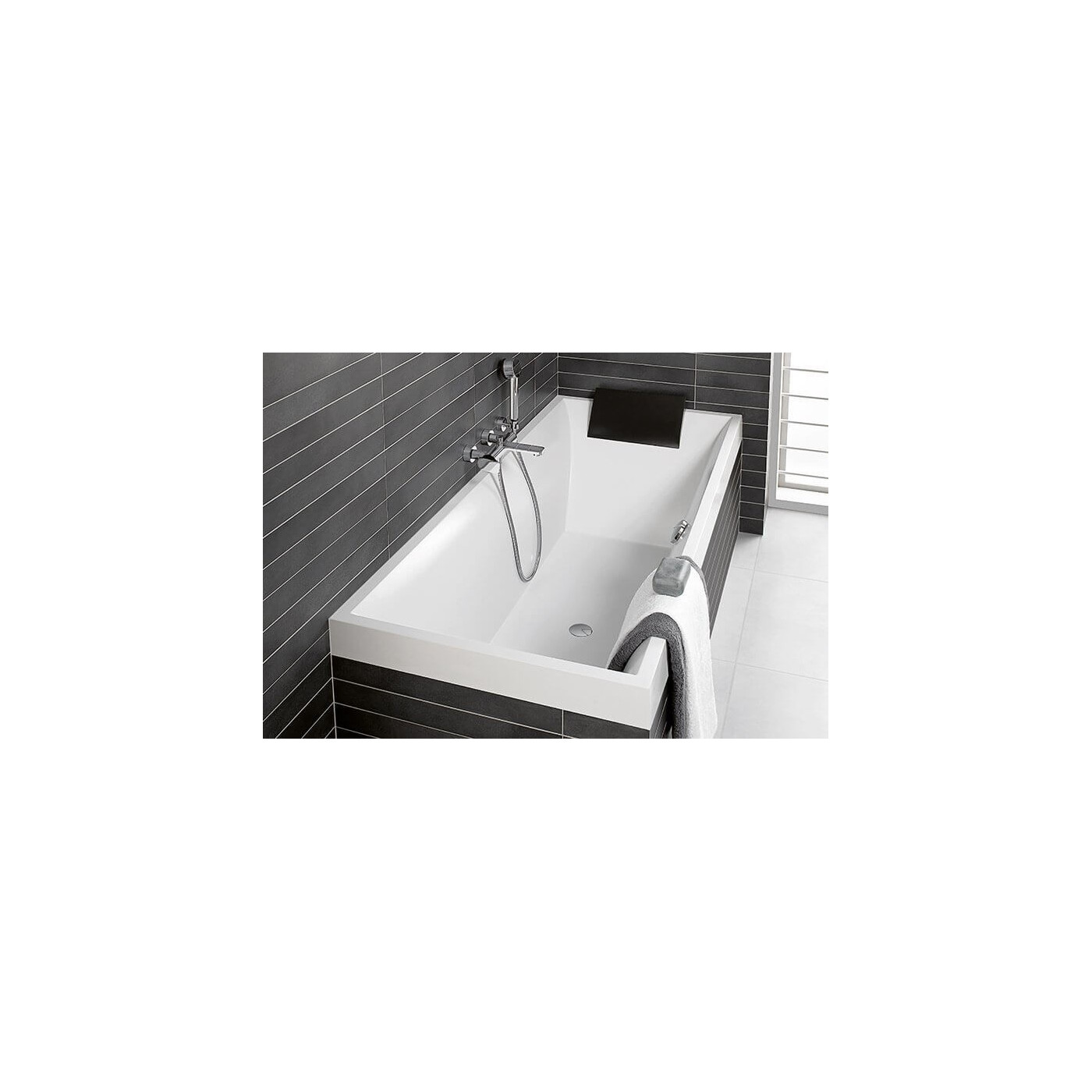 Wanna Prostokątna Squaro Biel Alpejska 180x80 UBQ180SQR2V-01 Villeroy&Boch