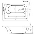 Wanna Do Zabudowy Miami 150x70 Riho