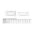 Wanna Lamia Slim WAEX.LAM15WHS 150x75 Excellent