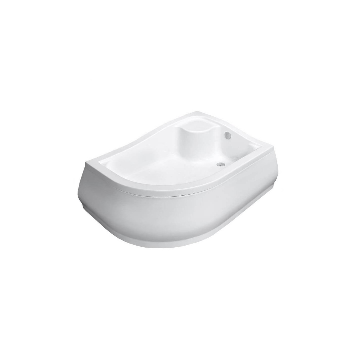 Brodzik Korfu E Lewy Biały 4E81400-03L 100x80 Radaway