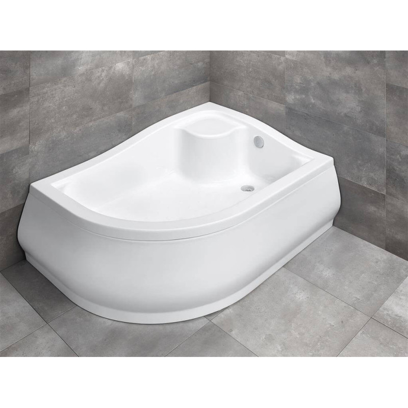 Brodzik Korfu E Lewy Biały 4E81400-03L 100x80 Radaway