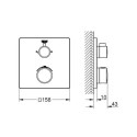 Bateria Prysznicowa Grohtherm Podtynkowa Termostatyczna Chrom 24079000 Grohe
