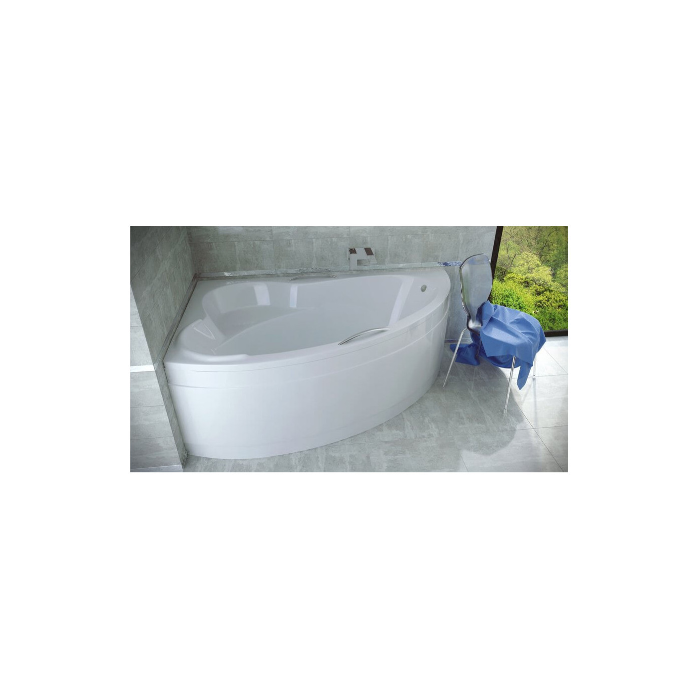 Wanna Asymetryczna Ada Lewa 140x90 Besco