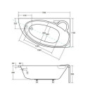 Wanna Asymetryczna Finezja Nova Prawa 170x110 Besco