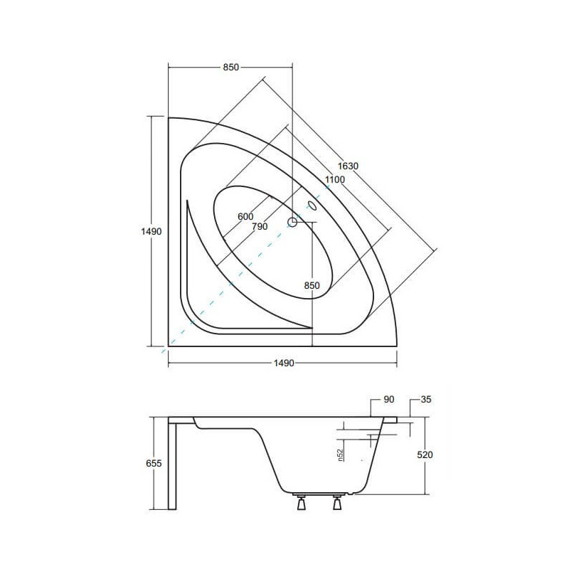 Wanna Symetryczna Luksja 148x148 Besco