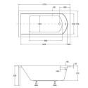 Wanna Do Zabudowy Shea 140x70 Besco