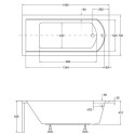 Wanna Do Zabudowy Shea 150x70 Besco