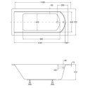 Wanna Do Zabudowy Shea Slim 150x70 Besco