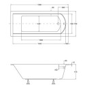 Wanna Do Zabudowy Shea Slim 160x70 Besco