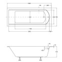 Wanna Do Zabudowy Shea Slim 170x70 Besco