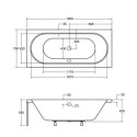 Wanna Do Zabudowy Vitae 180x80 Besco