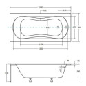 Wanna Do Zabudowy Aria 150x70 Besco