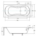 Wanna Do Zabudowy Aria 160x70 Besco