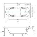 Wanna Do Zabudowy Aria Plus 130x70 Besco