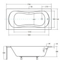 Wanna Do Zabudowy Aria Plus 170x70 Besco