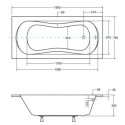 Wanna Do Zabudowy Aria ProSafe 150x70 Besco