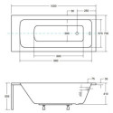 Wanna Do Zabudowy Talia 100x70 Besco