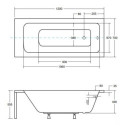 Wanna Do Zabudowy Talia 120x70 Besco