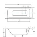 Wanna Do Zabudowy Talia 130x70 Besco